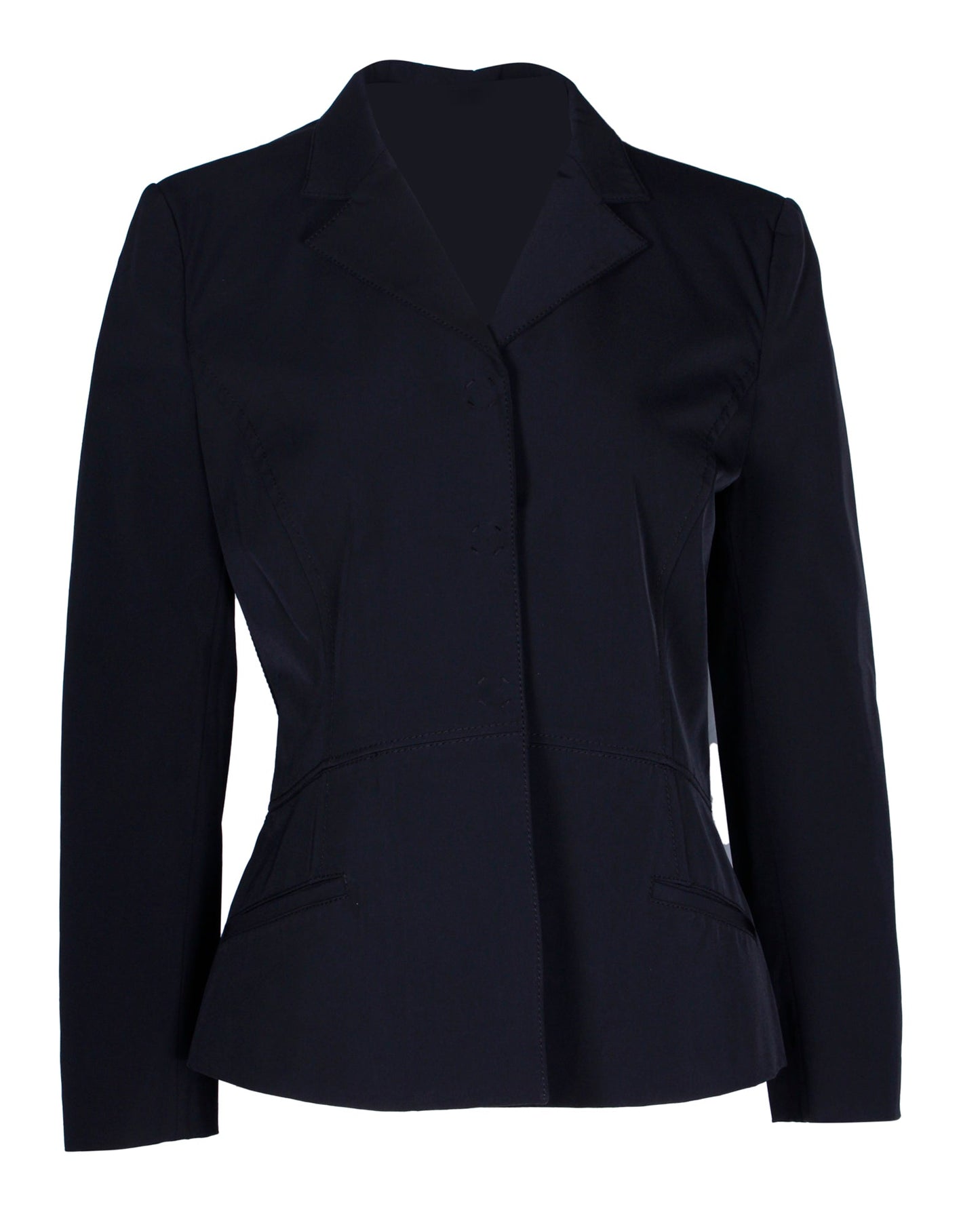 Women's Prada Single-Breasted Blazer in Black Polyester