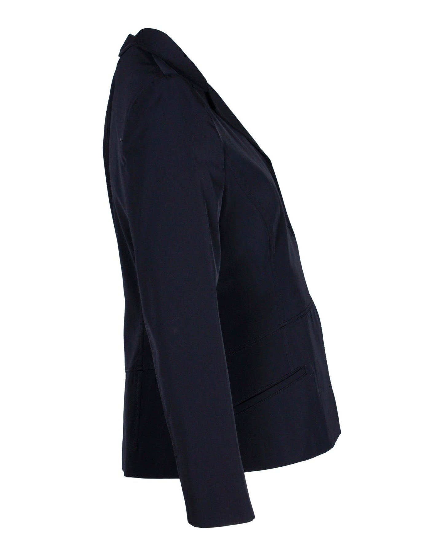 Women's Prada Single-Breasted Blazer in Black Polyester
