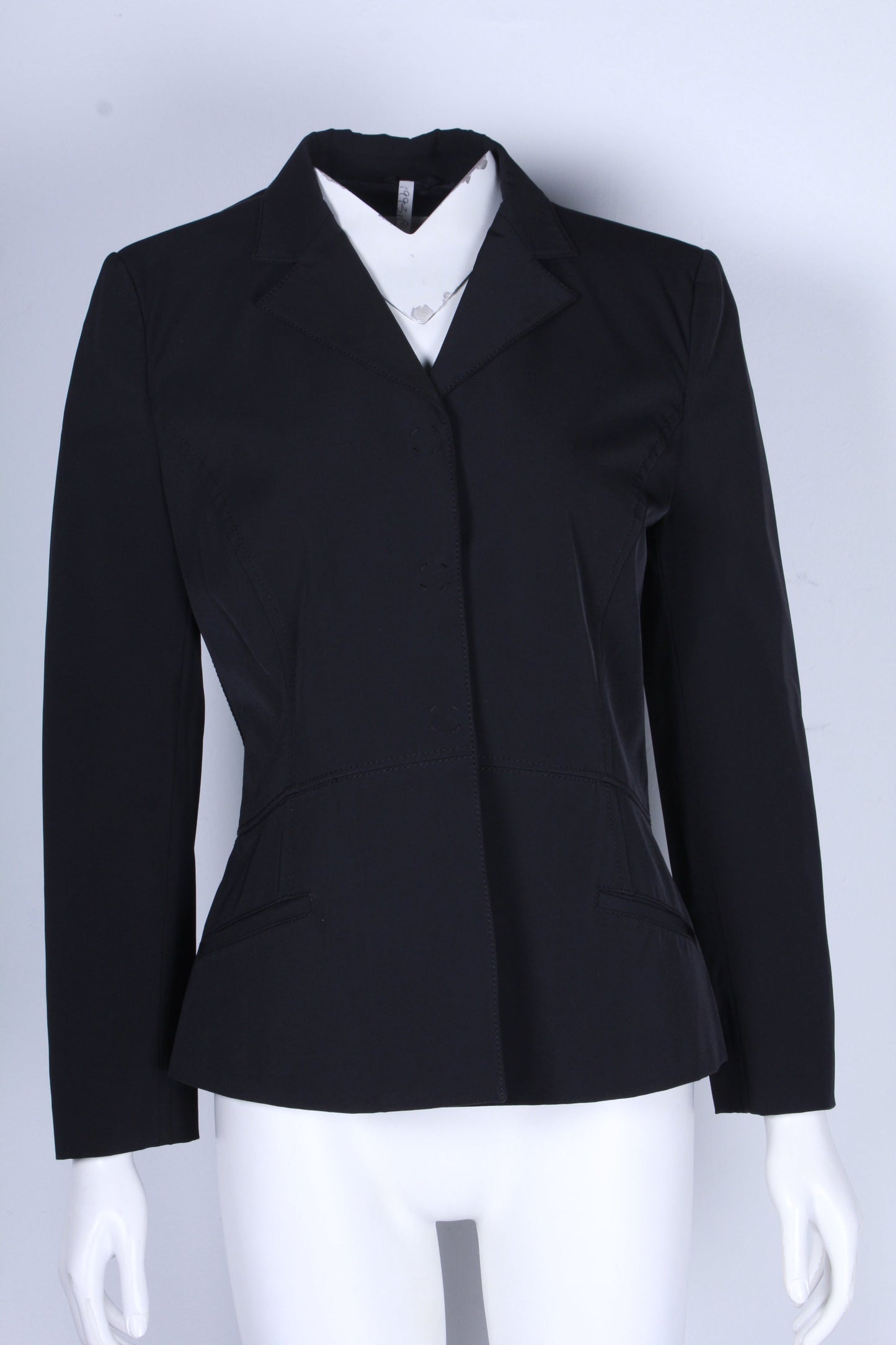 Women's Prada Single-Breasted Blazer in Black Polyester
