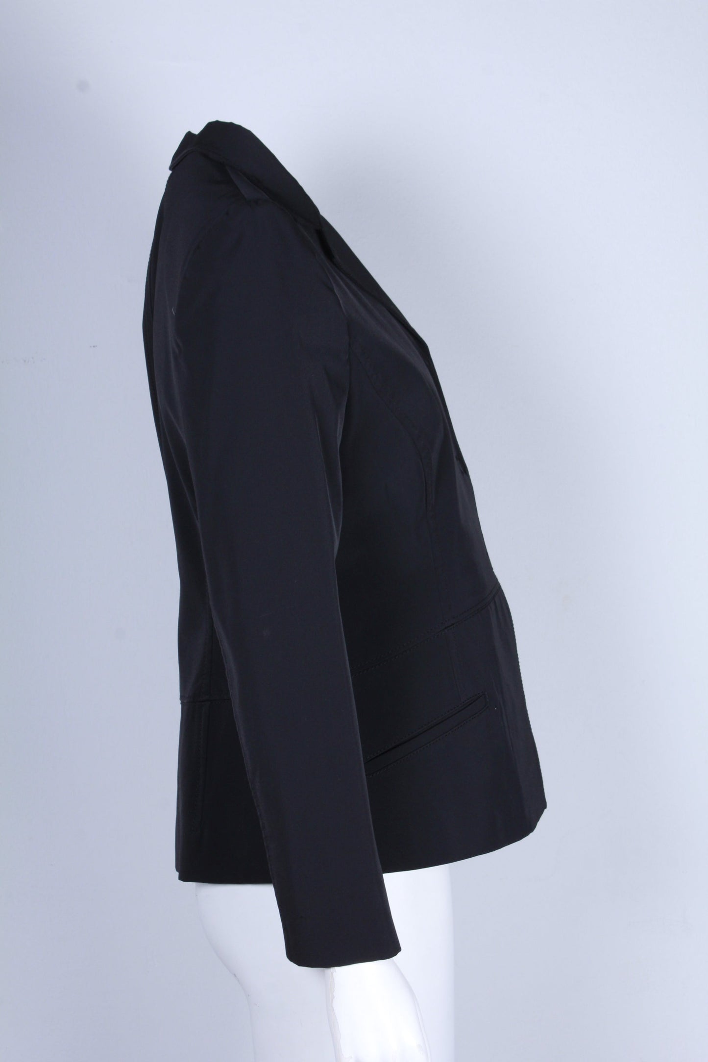 Women's Prada Single-Breasted Blazer in Black Polyester