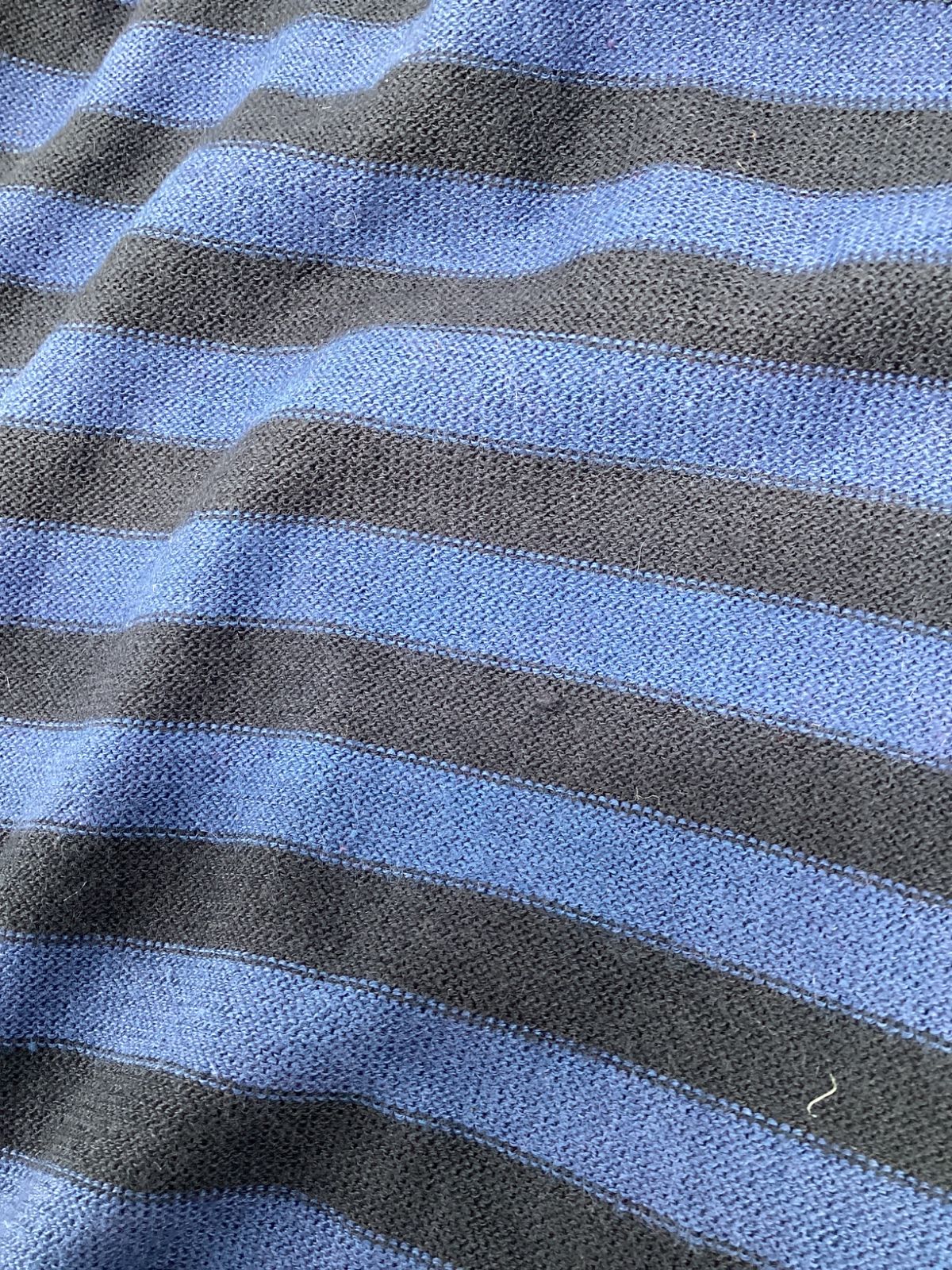Men's Fendi Stripe Sweater in Blue Cashmere