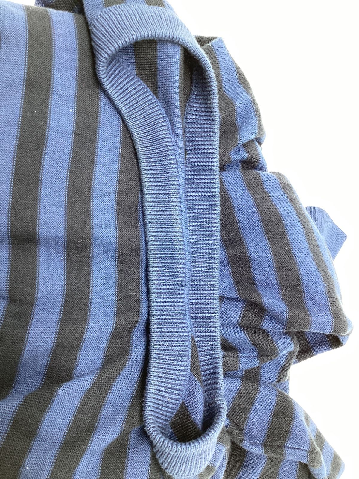 Men's Fendi Stripe Sweater in Blue Cashmere