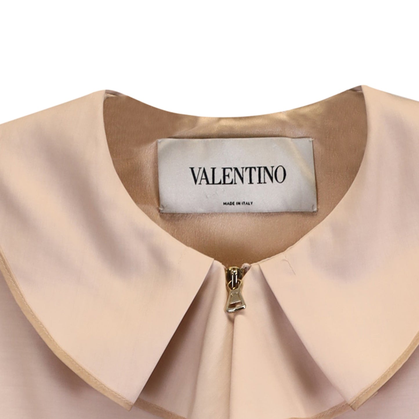 Women's Valentino Garavani Ruffle Front Jacket in Beige Wool