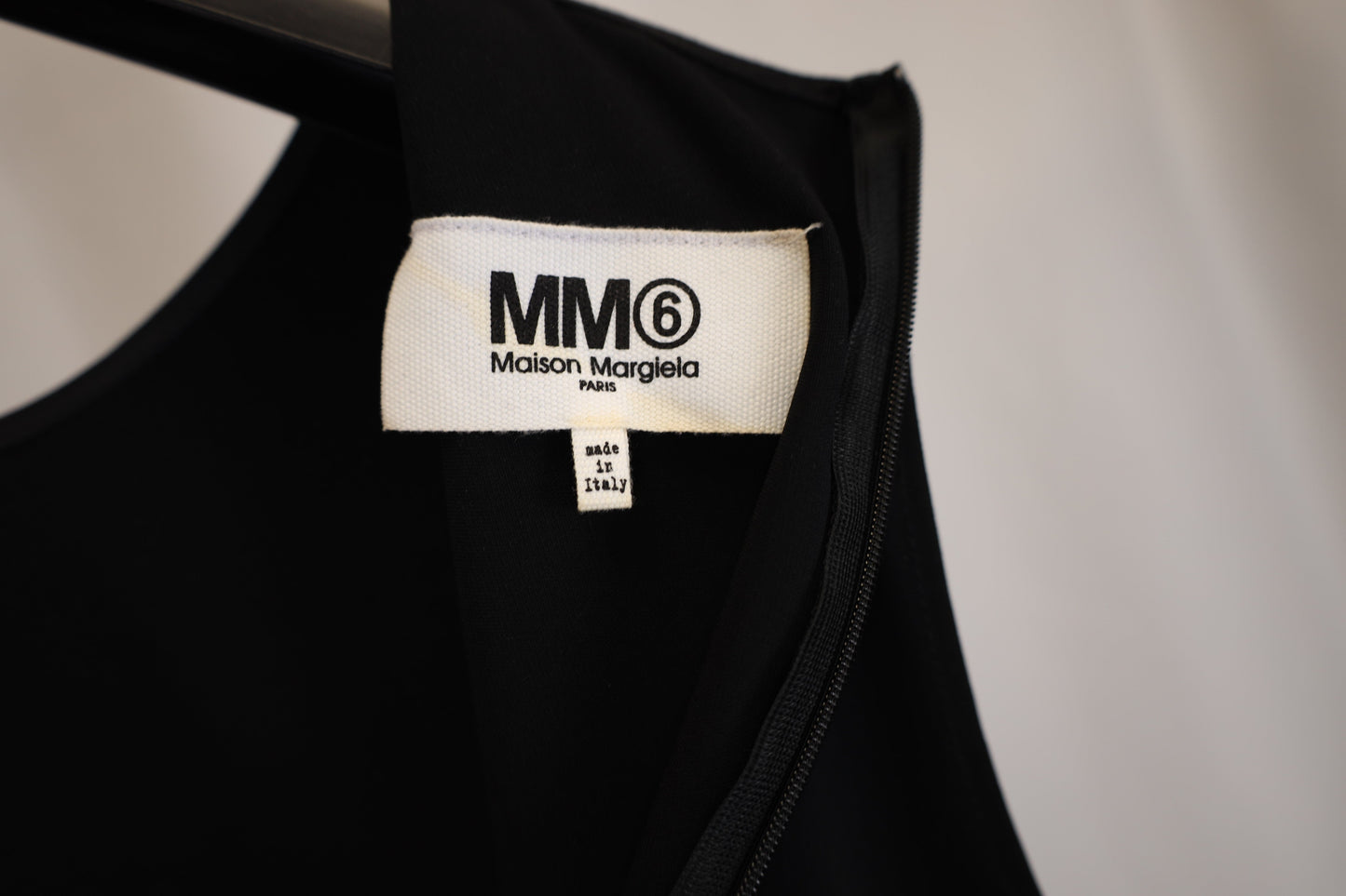 Women's MM6 Maison Margiela Pleated Dress in Black Polyester