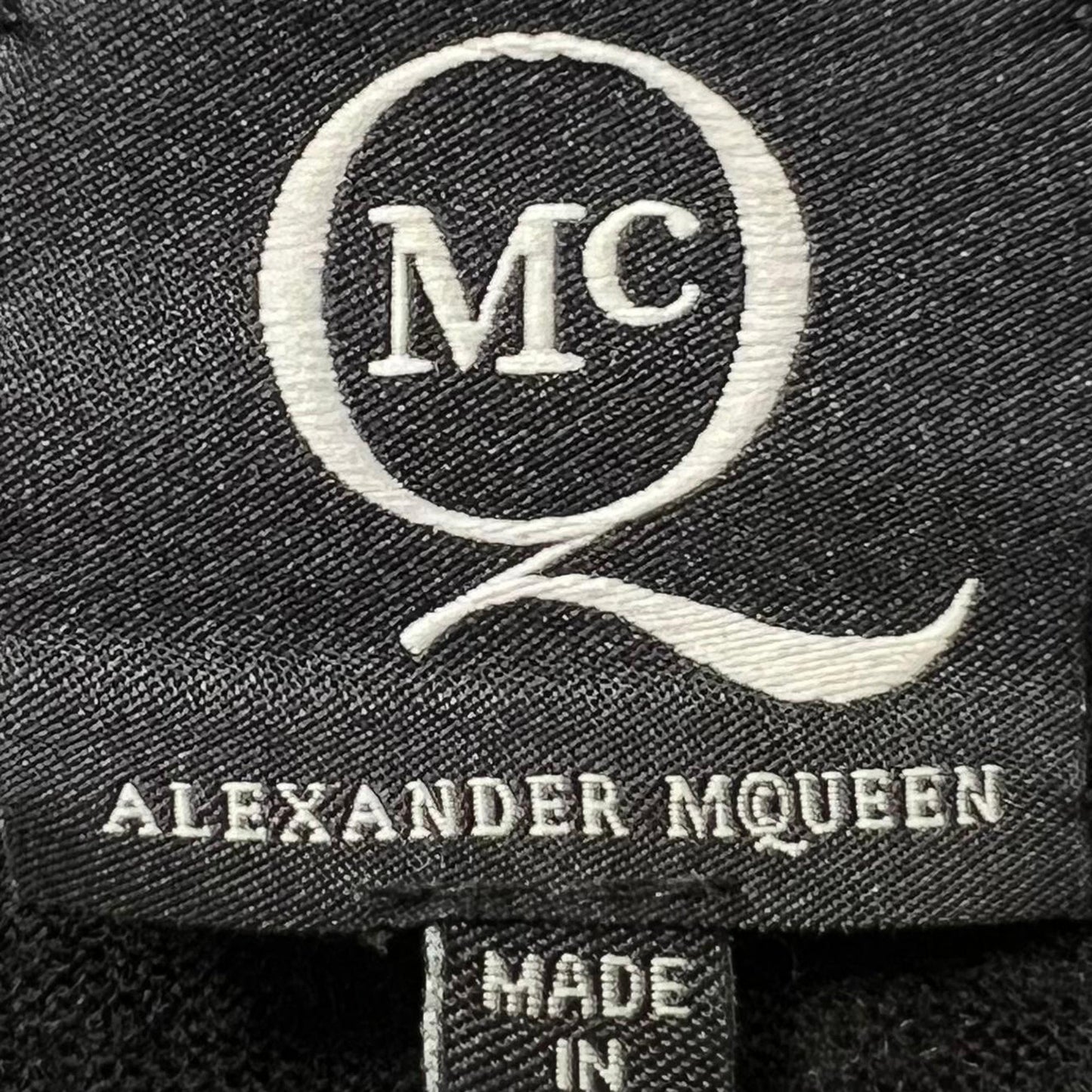 Women's  Alexander Mcqueen MCQ Printed Crewneck Sweater in Black Wool