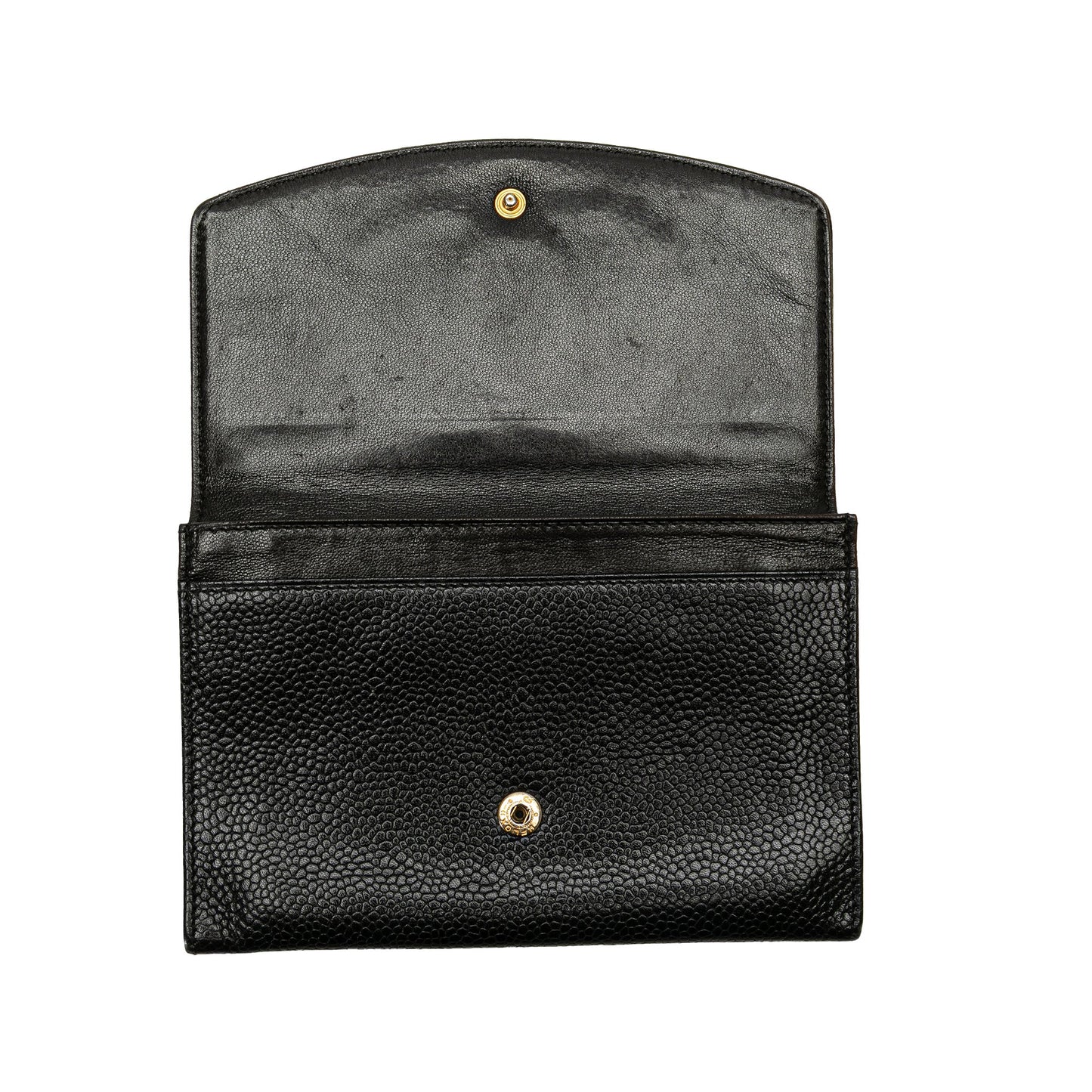 Timeless CC Flap Wallet Caviar Small