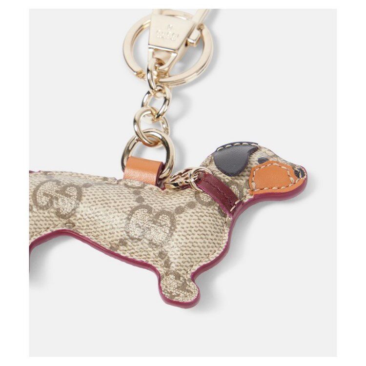 Monogram Cat & Dog Keychain Berlock
