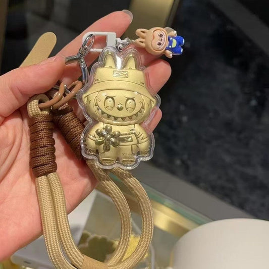 Llavero Oro Mini labubu