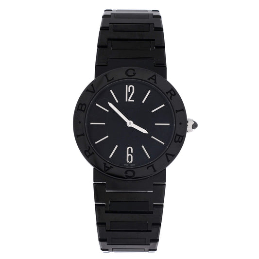 Bvlgari Quartz Watch PVD Stainless Steel 33