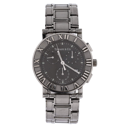 Atlas Date Chronograph Quartz Watch Stainless Steel 35
