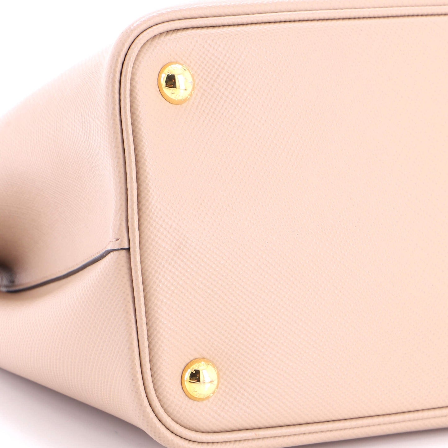 Cuir Double Tote Saffiano Leather Small