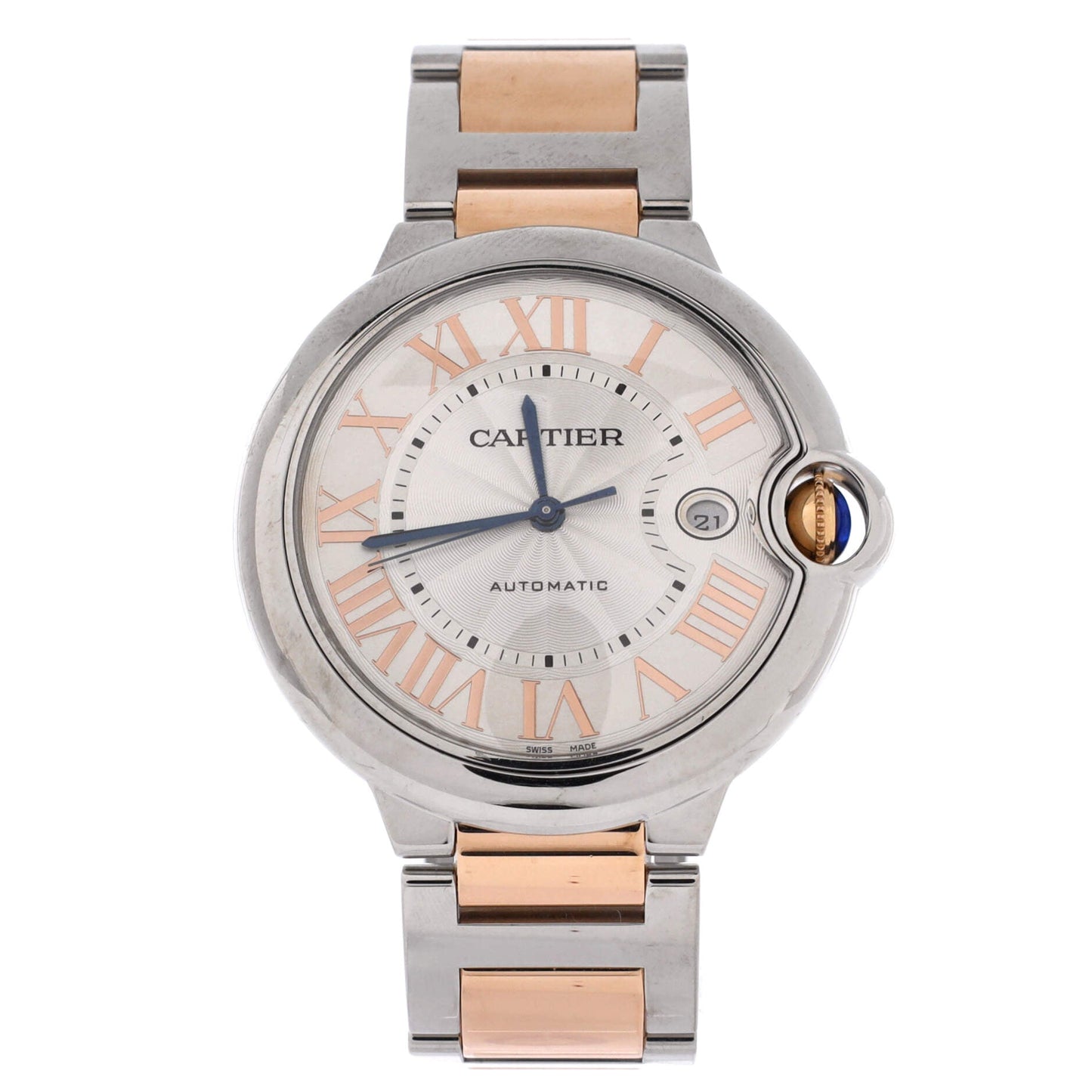 Ballon Bleu de Cartier Automatic Watch Stainless Steel and Rose Gold 42