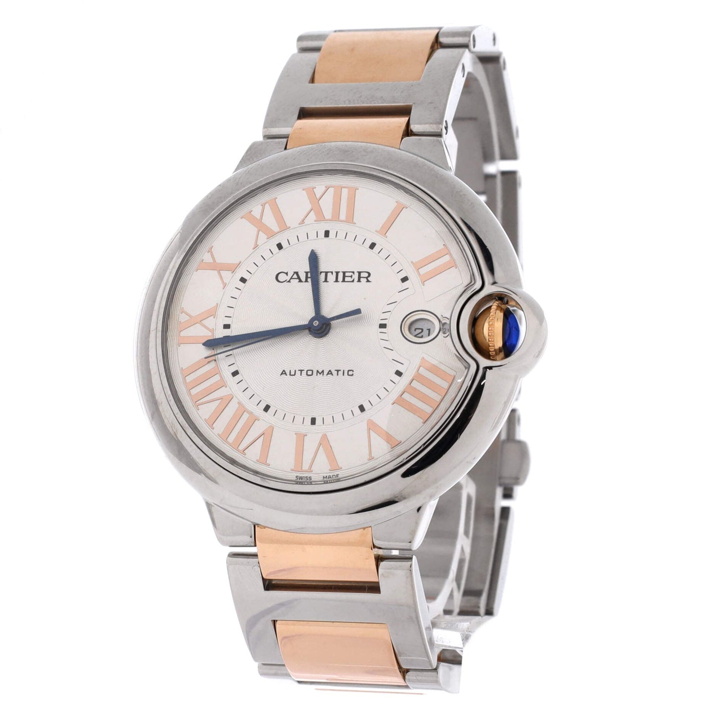 Ballon Bleu de Cartier Automatic Watch Stainless Steel and Rose Gold 42