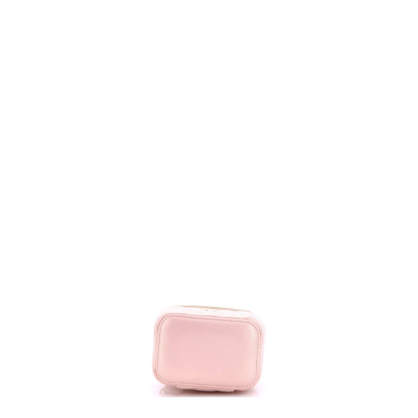 Classic Pearl Vanity Case with Chain Quilted Iridescent Caviar Mini