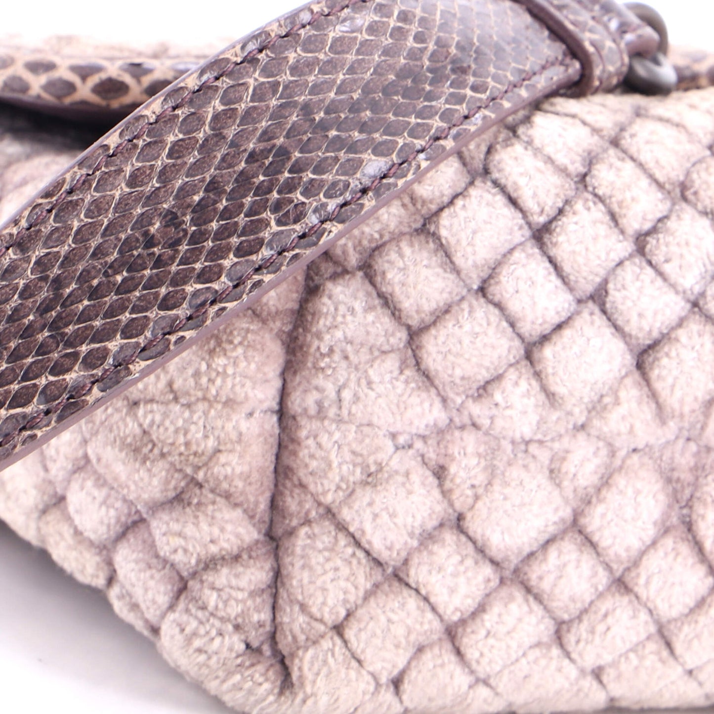 Olimpia Crossbody Bag Intrecciato Velvet Baby