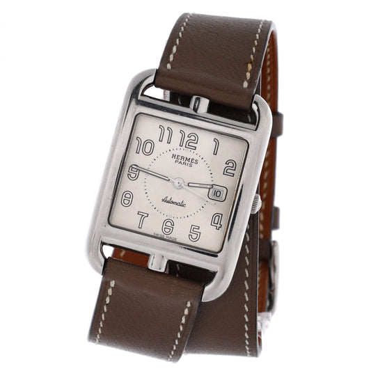 Cape Cod Double Tour Automatic Watch Stainless Steel and Leather 29