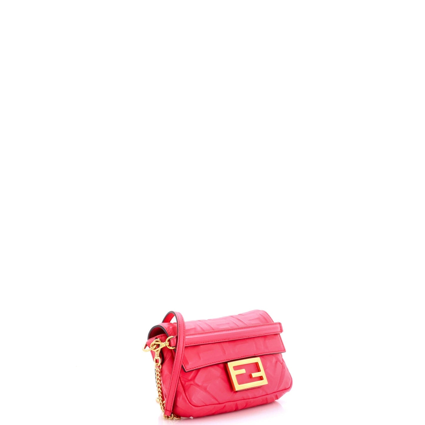 Baguette NM Bag Zucca Embossed Leather Mini
