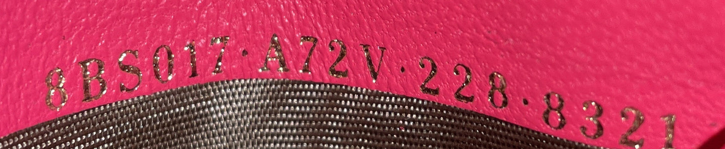 Baguette NM Bag Zucca Embossed Leather Mini