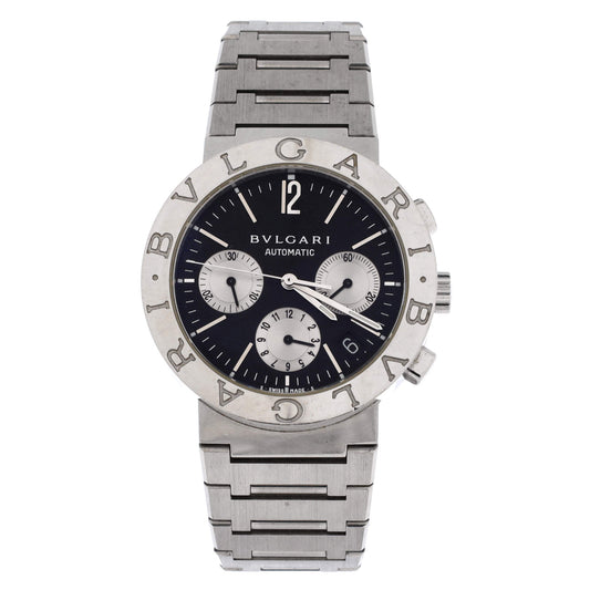 Bvlgari Bvlgari Chronograph Automatic Watch Stainless Steel 38