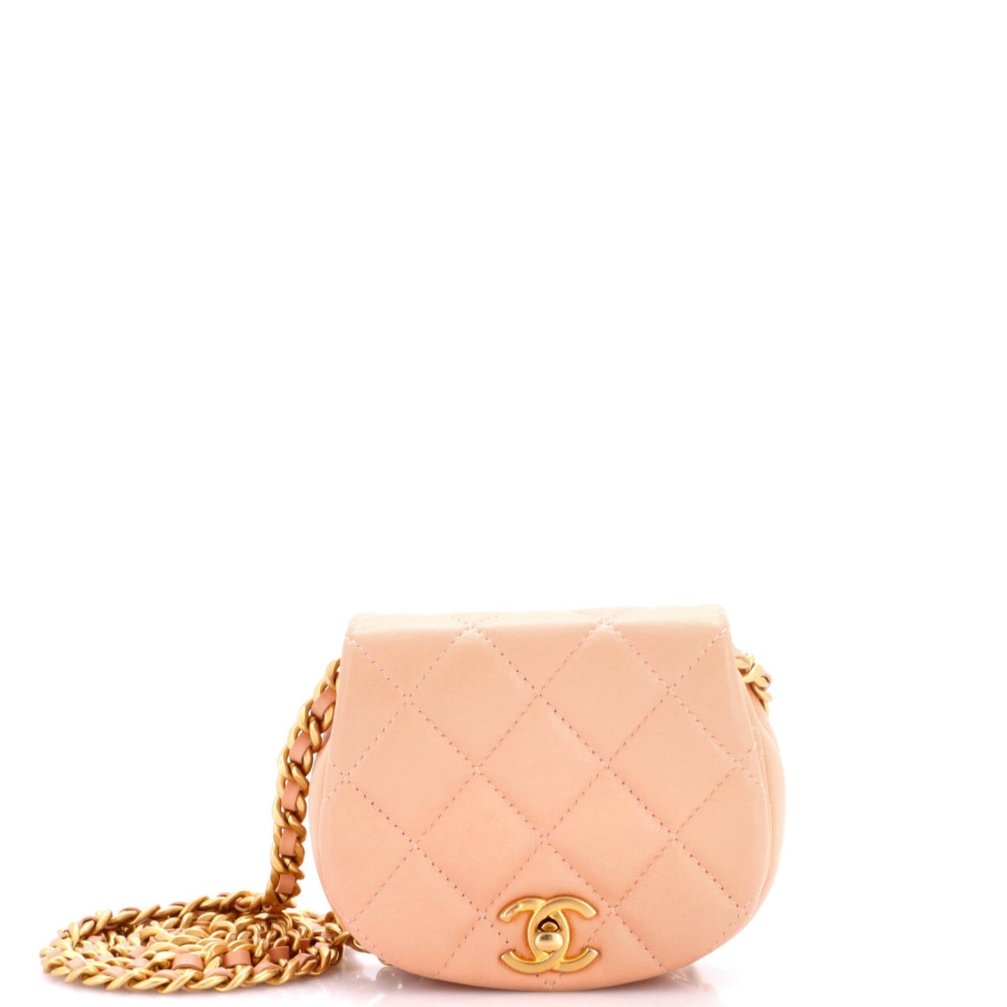 Coco Mail Clutch with Chain Quilted Calfskin Mini