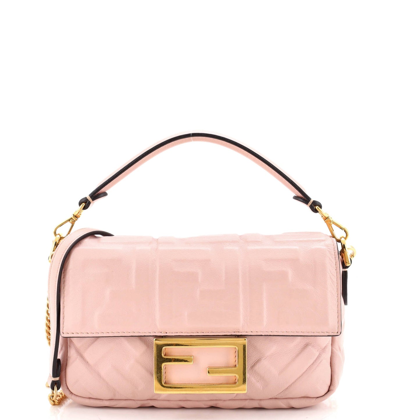 Baguette NM Bag Zucca Embossed Leather Mini