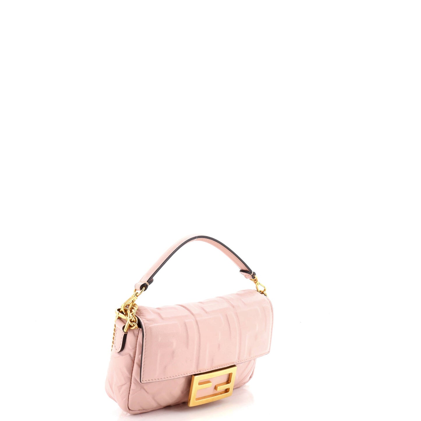 Baguette NM Bag Zucca Embossed Leather Mini
