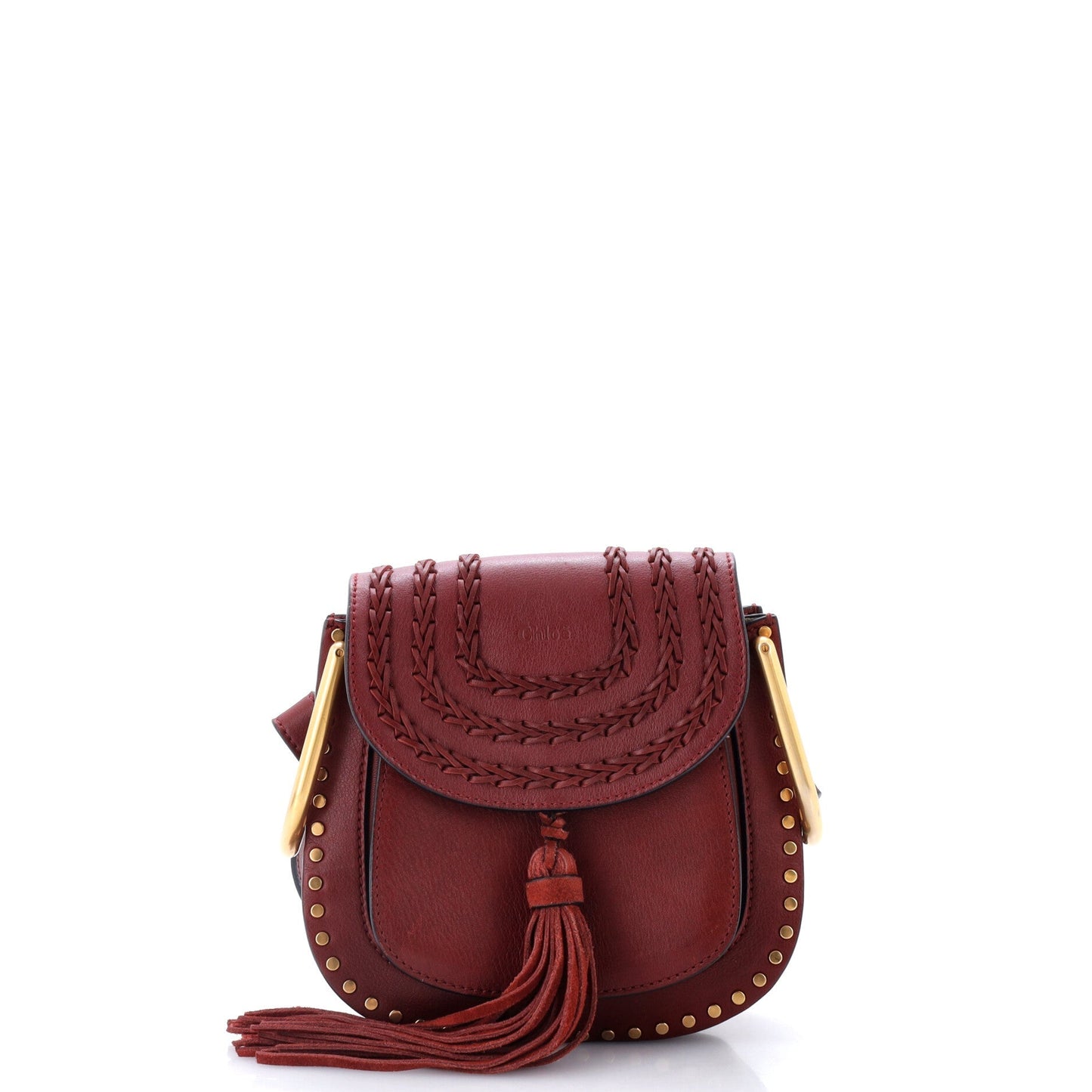 Hudson Handbag Whipstitch Leather Mini
