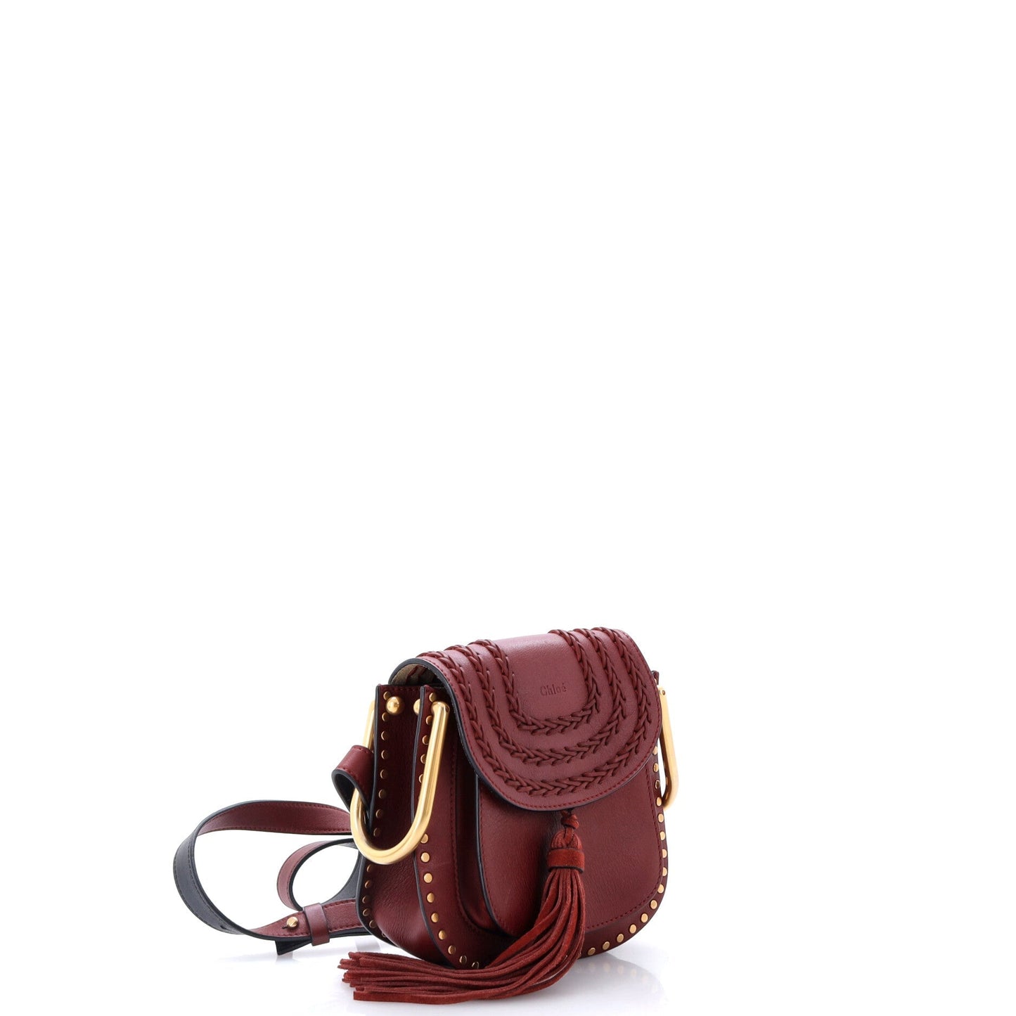 Hudson Handbag Whipstitch Leather Mini