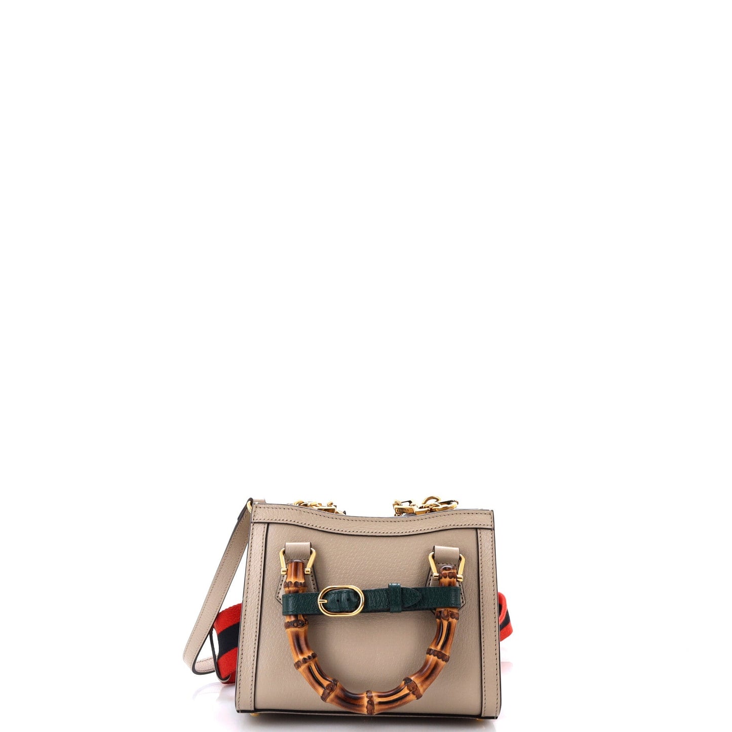 Diana NM Bamboo Handle Tote Leather Mini