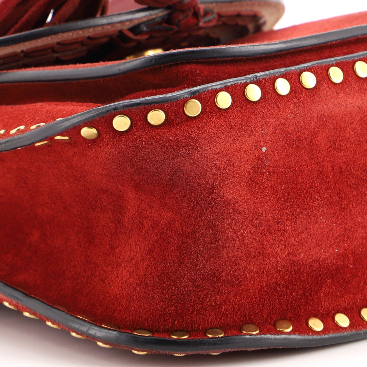 Hudson Handbag Whipstitch Suede Mini