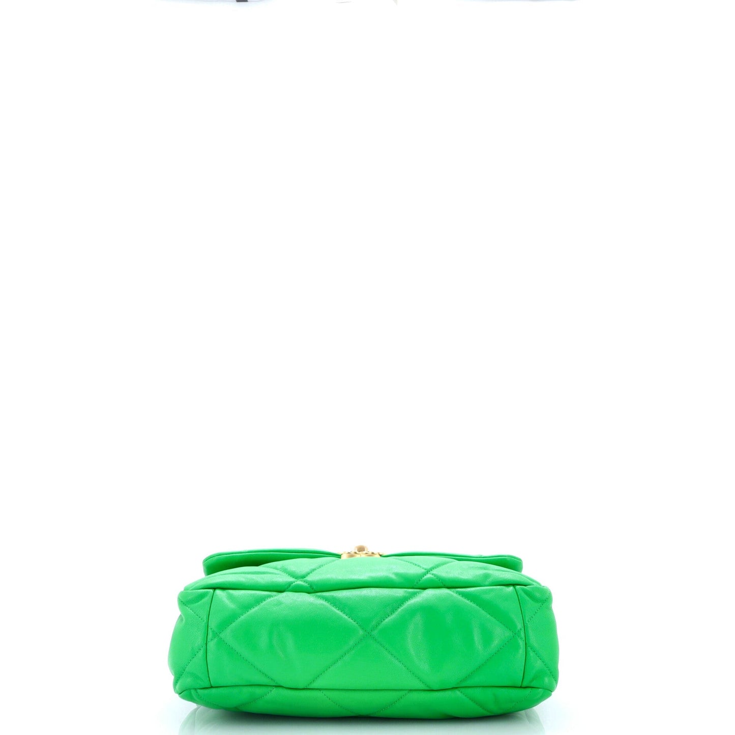 19 Flap Bag Quilted Leather Large