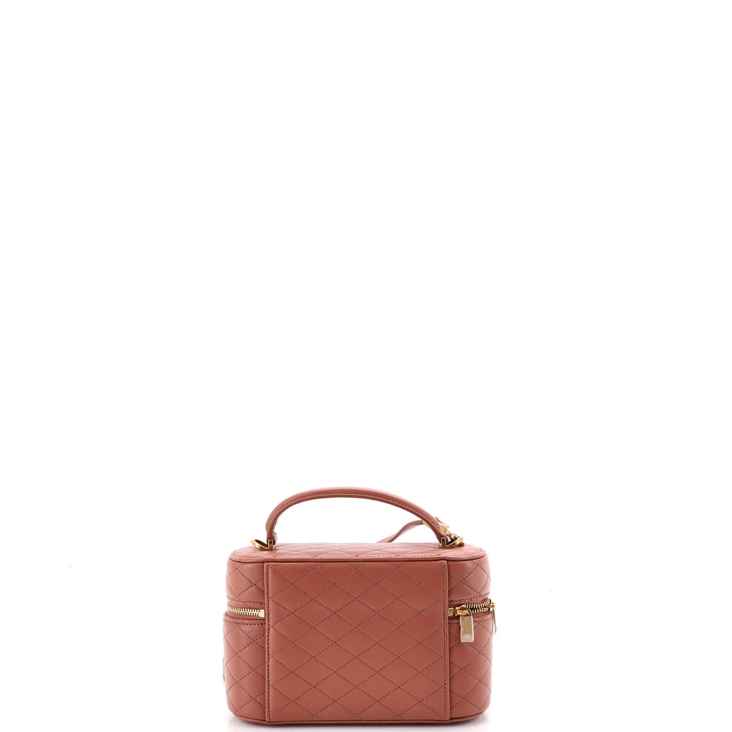 Gaby Zip Around Vanity Bag Quilted Leather Mini