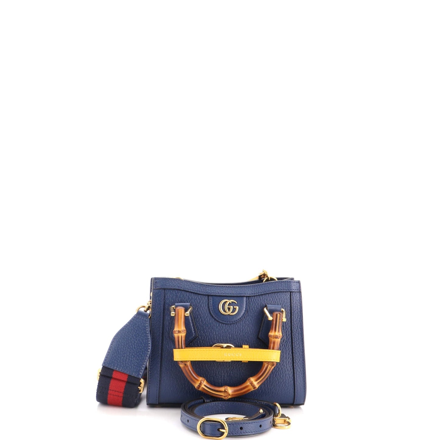 Diana NM Bamboo Handle Tote Leather Mini