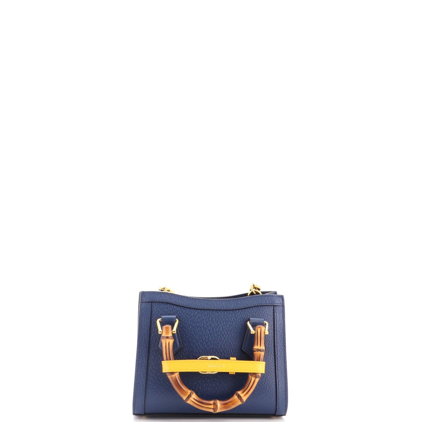 Diana NM Bamboo Handle Tote Leather Mini