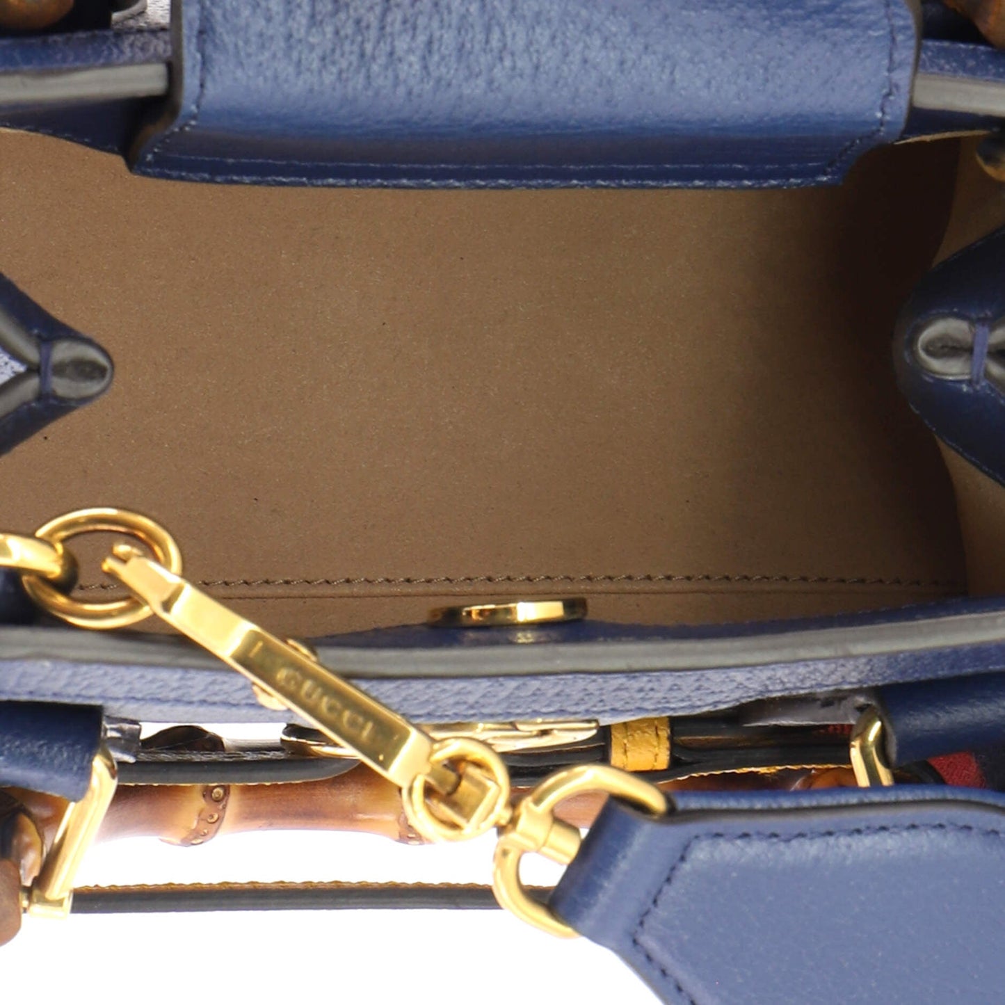 Diana NM Bamboo Handle Tote Leather Mini