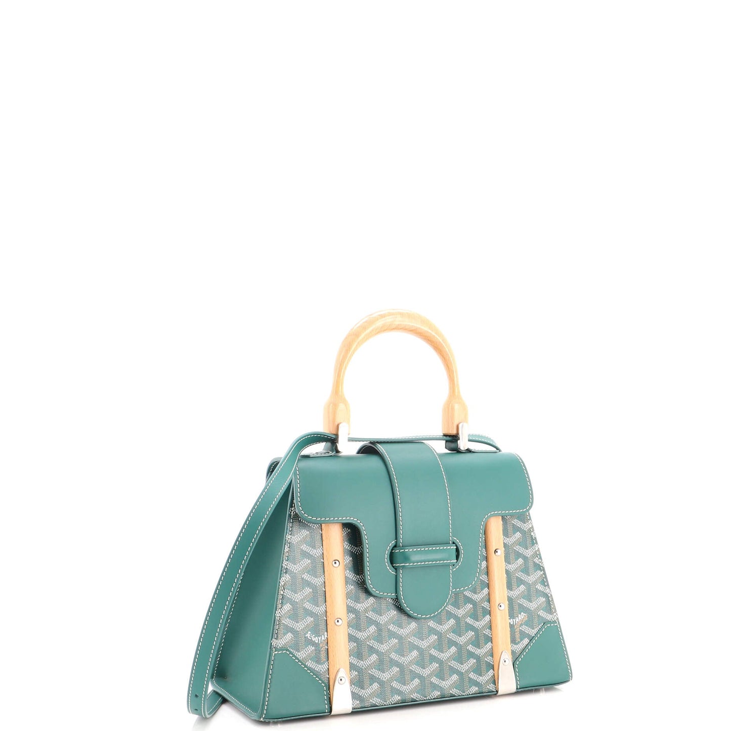 Saigon Top Handle Bag Coated Canvas with Leather PM