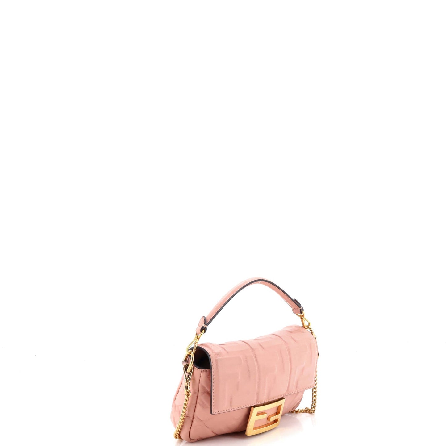 Baguette NM Bag Zucca Embossed Leather Mini