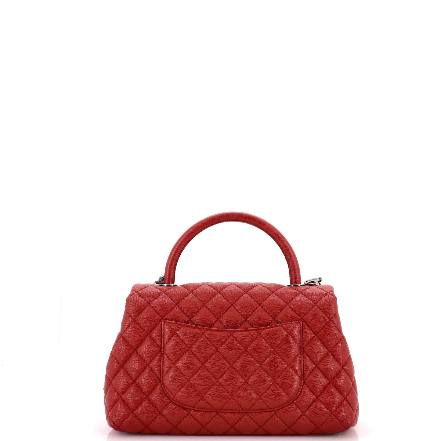 Coco Top Handle Bag Quilted Caviar Small