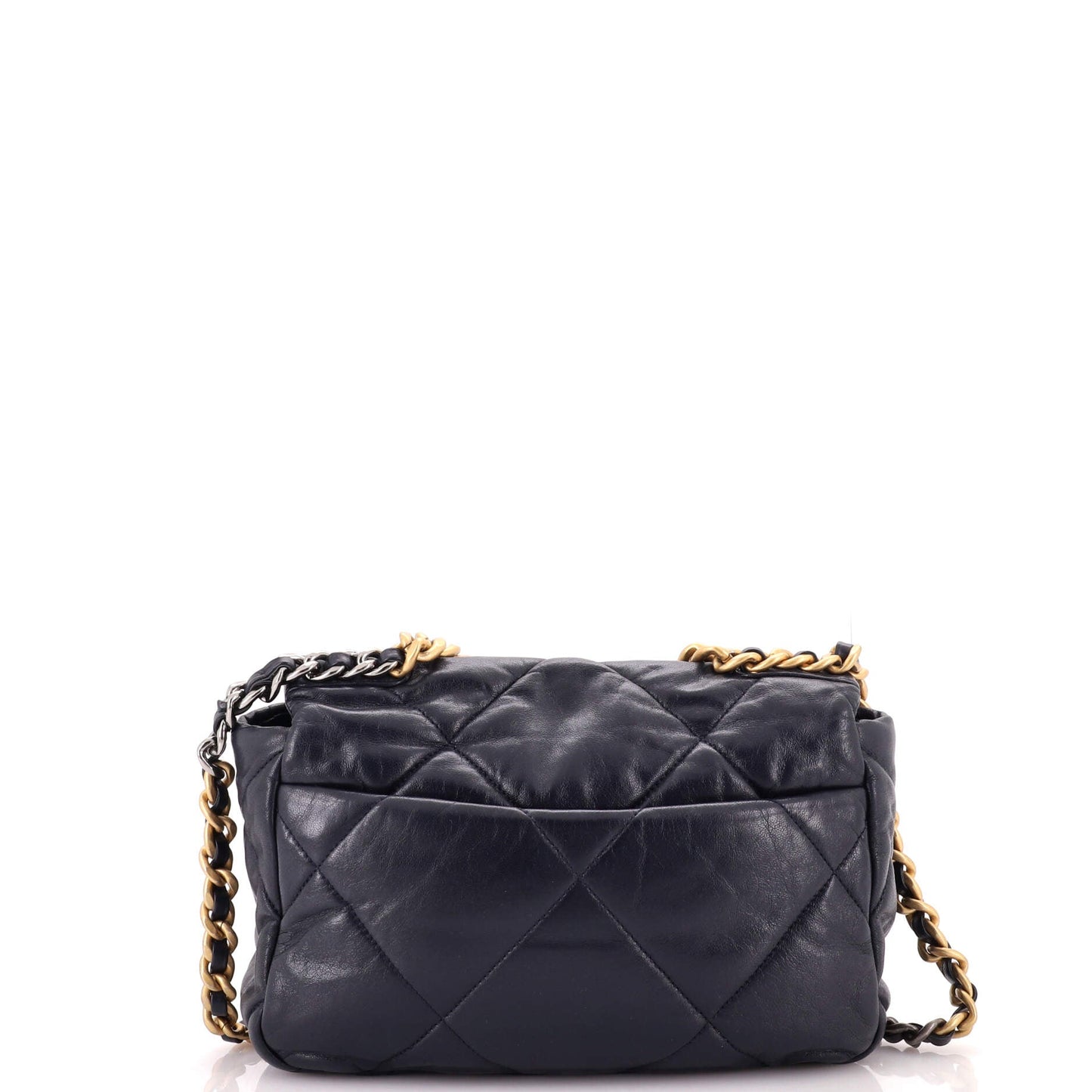 19 Flap Bag Quilted Leather Medium