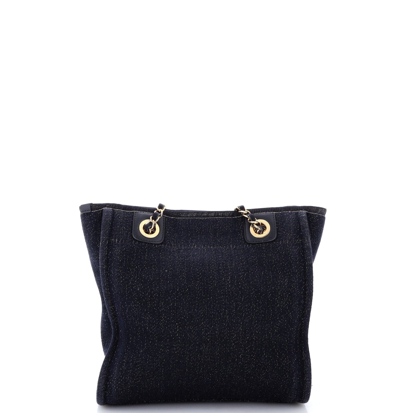 North South Deauville Tote Raffia with Glitter Detail Small