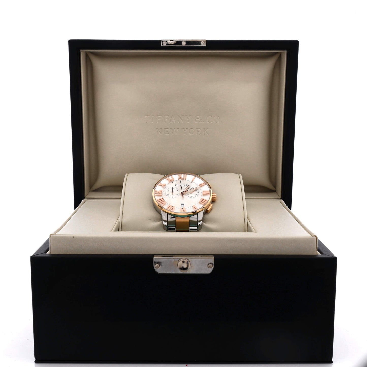 Atlas Dome Chronograph Automatic Watch Stainless Steel and Rose Gold 42
