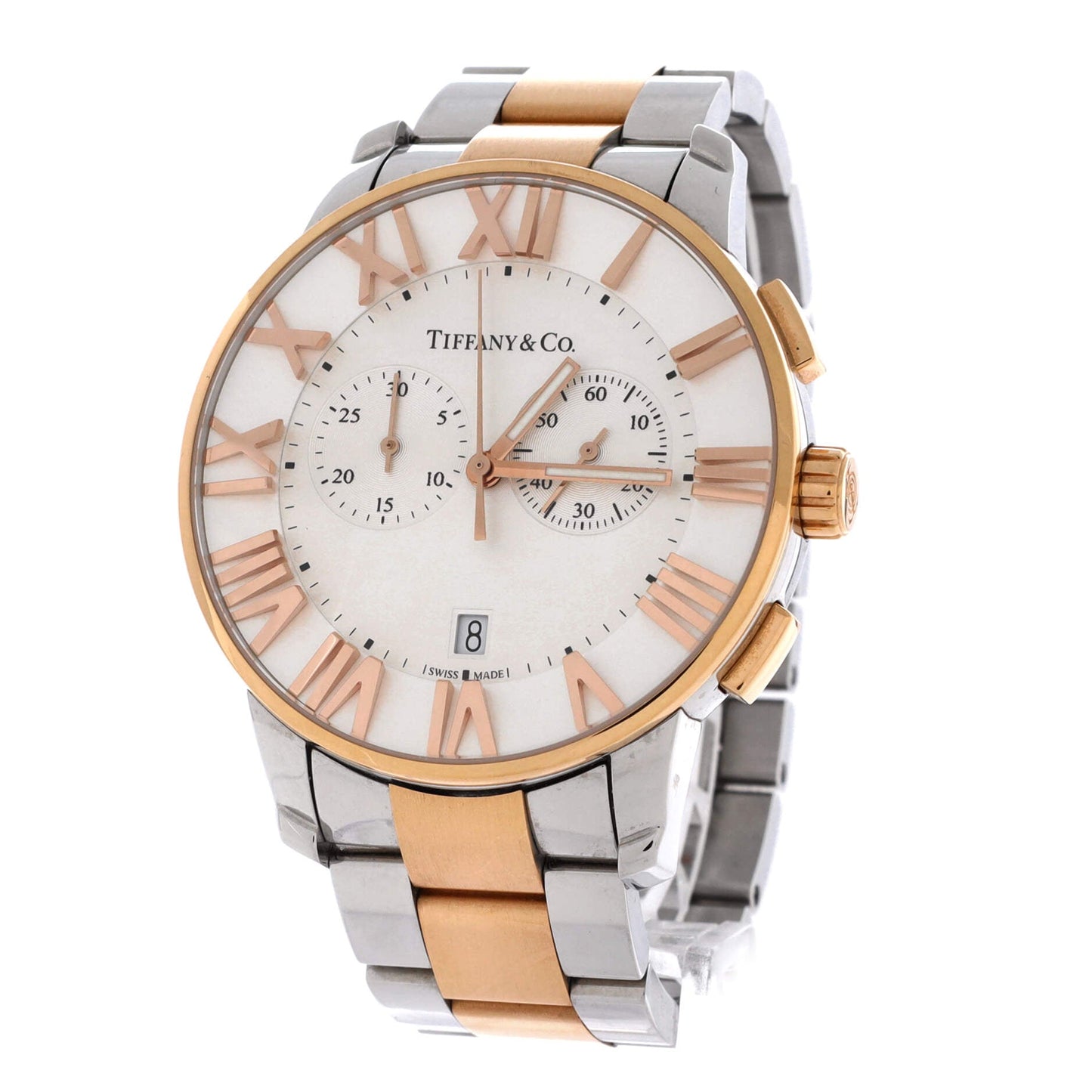 Atlas Dome Chronograph Automatic Watch Stainless Steel and Rose Gold 42