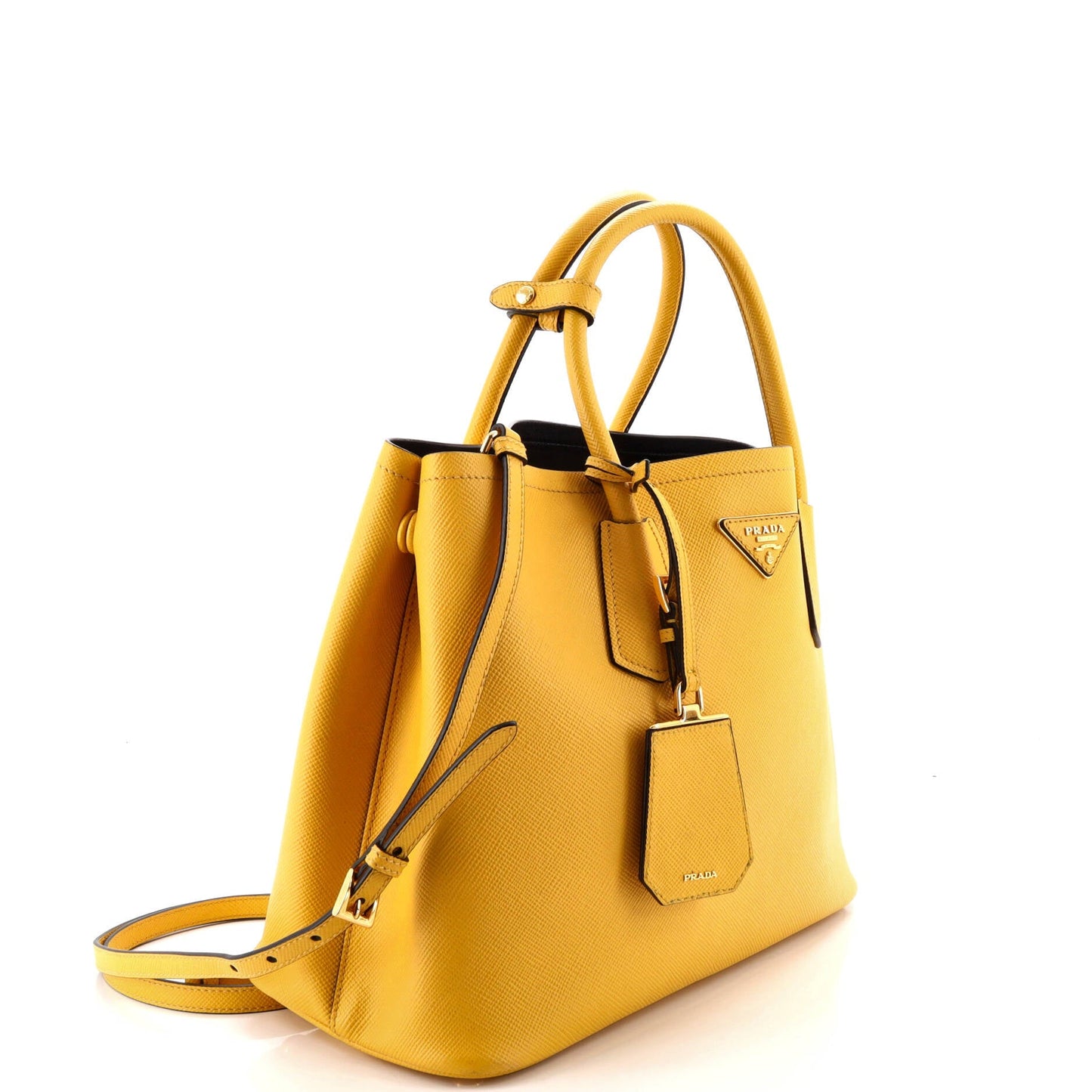 Cuir Double Tote Saffiano Leather Medium