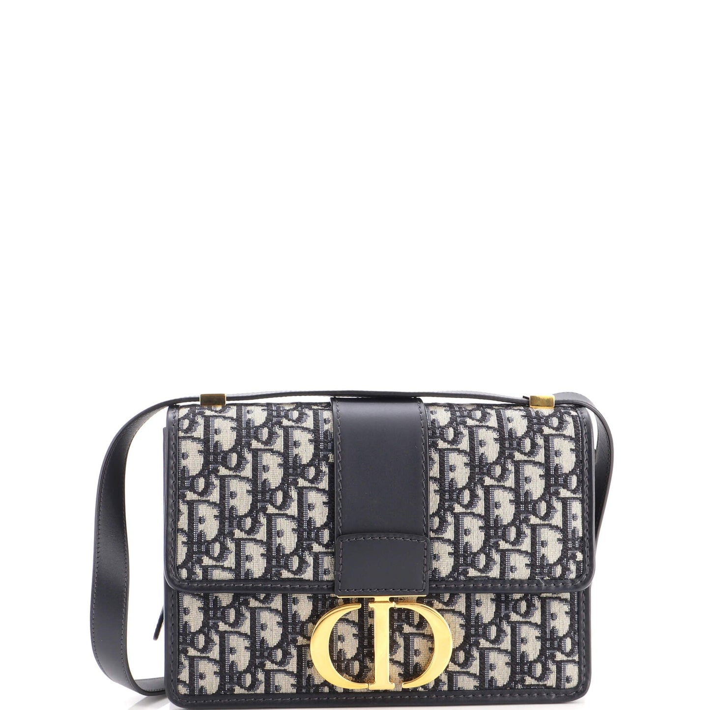 30 Montaigne Flap Bag Oblique Canvas