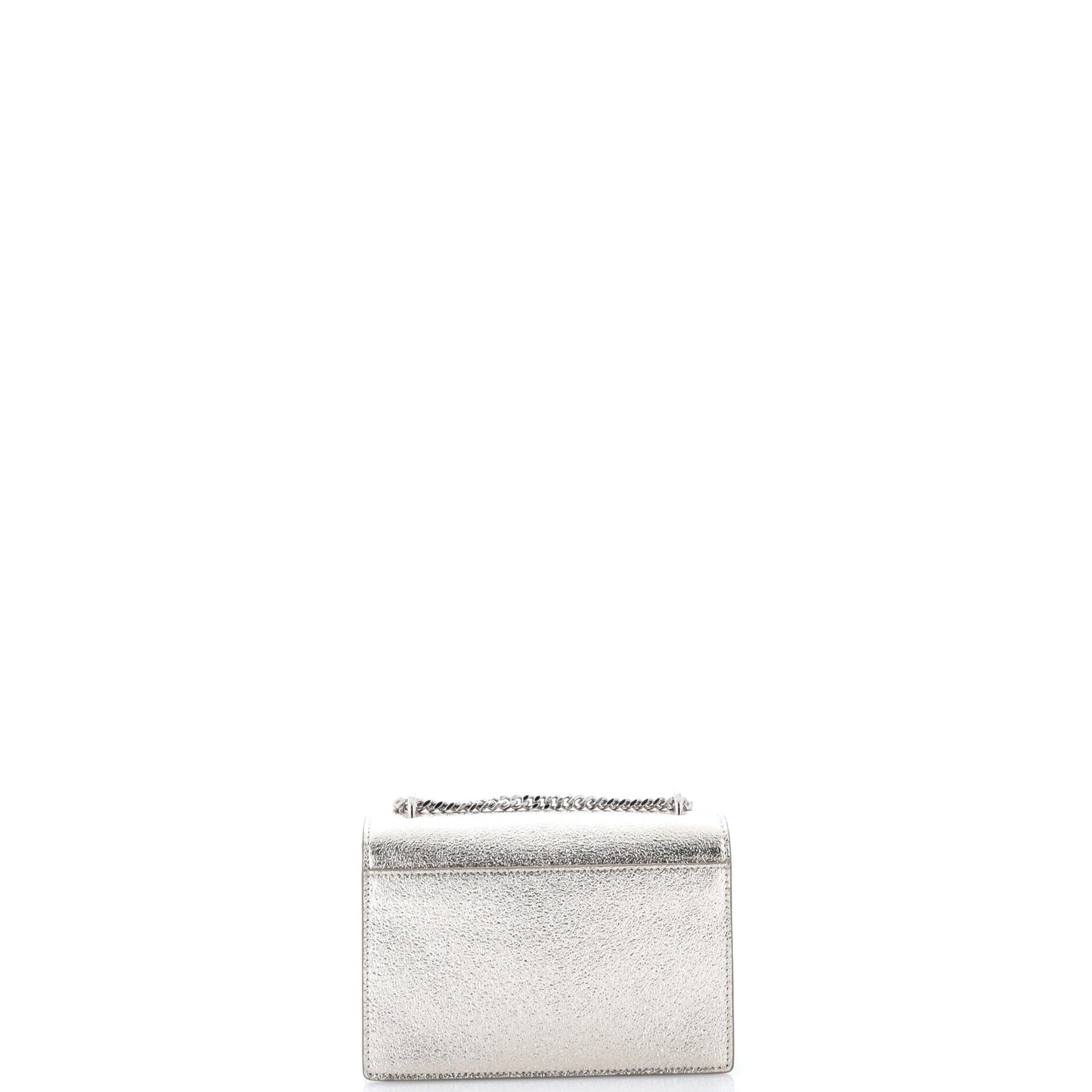 Sunset Crossbody Bag Crackled Metallic Leather Small