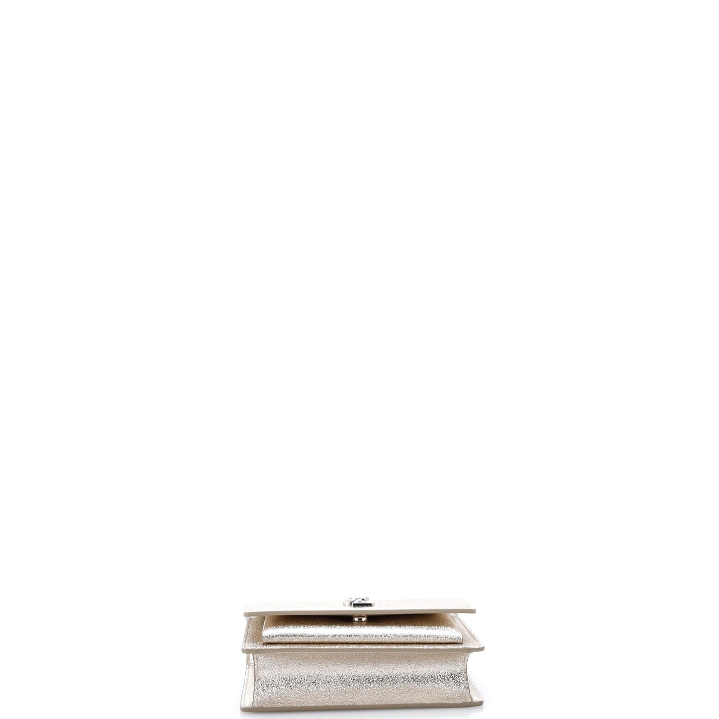 Sunset Crossbody Bag Crackled Metallic Leather Small
