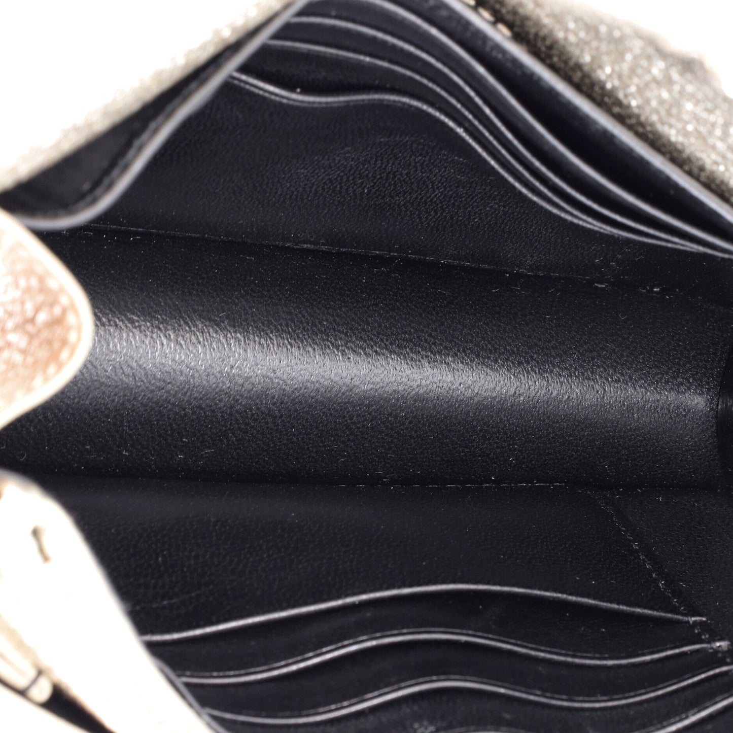 Sunset Crossbody Bag Crackled Metallic Leather Small