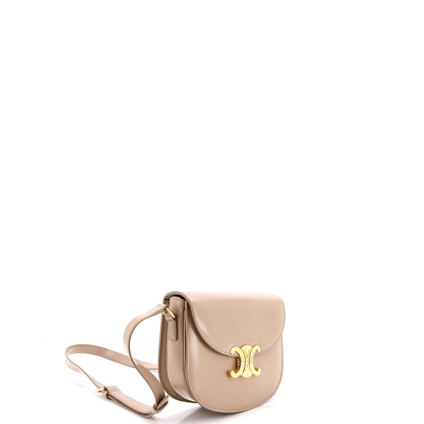 Triomphe Besace Clea Flap Bag Leather