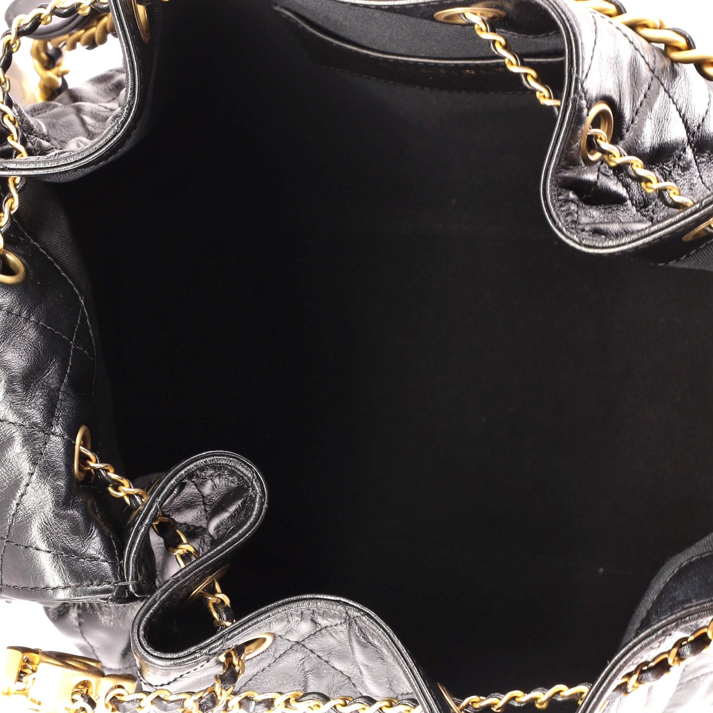 25 Hobo Bag Quilted Shiny Crumpled Calfskin Medium