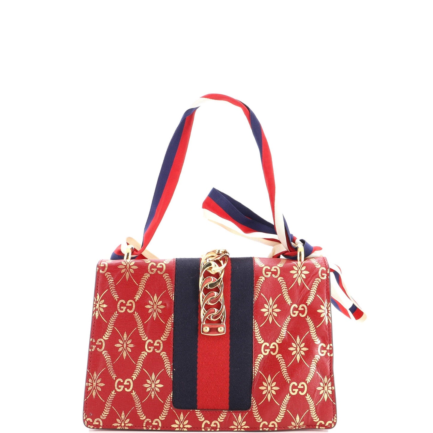 Sylvie Shoulder Bag Printed Leather Small